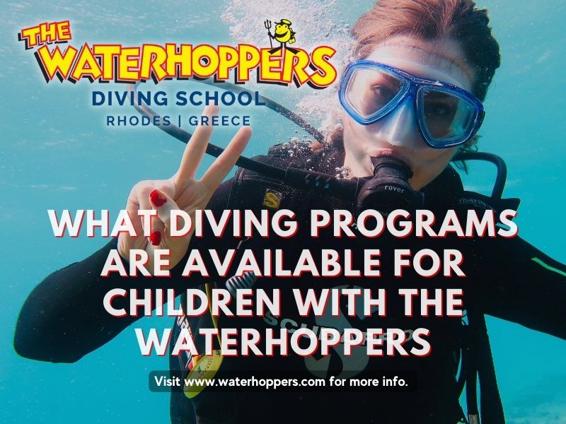 What other diving programs are available for children with the Waterhoppers